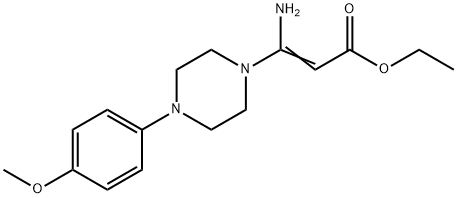 ETHYL 3-AMINO-3-[4-(4-METHOXYPHENYL)PIPERAZINO]ACRYLATE Struktur