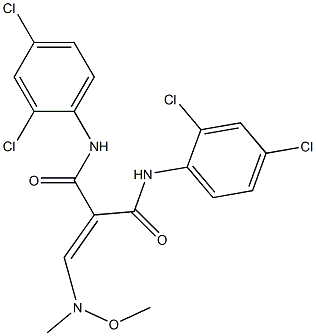 N1,N3-BIS(2,4-DICHLOROPHENYL)-2-([METHOXY(METHYL)AMINO]METHYLENE)MALONAMIDE Struktur