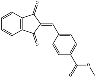 METHYL 4-((1,3-DIOXOINDAN-2-YLIDENE)METHYL)BENZOATE Struktur