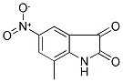 7-METHYL-5-NITRO-1H-INDOLE-2,3-DIONE Struktur