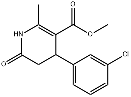 METHYL 4-(3-CHLOROPHENYL)-2-METHYL-6-OXO-1,4,5,6-TETRAHYDRO-3-PYRIDINECARBOXYLATE Struktur