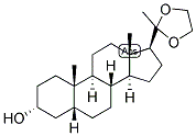 5-BETA-PREGNAN-3-ALPHA-OL-20-ONE 20-ETHYLENEKETAL Struktur