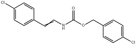 4-CHLOROBENZYL N-(4-CHLOROSTYRYL)CARBAMATE Struktur