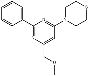 4-[6-(METHOXYMETHYL)-2-PHENYL-4-PYRIMIDINYL]THIOMORPHOLINE Struktur