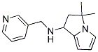 2,3-DIHYDRO-3,3-DIMETHYL-N-(3-PYRIDINYLMETHYL)-(1H)-PYRROLIZINAMINE Struktur