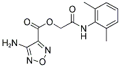 2-[(2,6-DIMETHYLPHENYL)AMINO]-2-OXOETHYL 4-AMINO-1,2,5-OXADIAZOLE-3-CARBOXYLATE Struktur