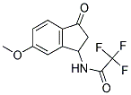 2,2,2-TRIFLUORO-N-(6-METHOXY-3-OXO-2,3-DIHYDRO-1H-INDEN-1-YL)ACETAMIDE Struktur