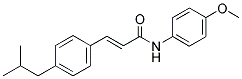 N-(4-METHOXYPHENYL)-3-(4-(2-METHYLPROPYL)PHENYL)PROP-2-ENAMIDE Struktur