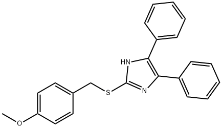 2-[(4-METHOXYBENZYL)SULFANYL]-4,5-DIPHENYL-1H-IMIDAZOLE Struktur