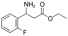 3-AMINO-3-(2-FLUORO-PHENYL)-PROPIONIC ACID ETHYL ESTER Struktur