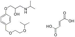 1-[4-[[2-(1-METHYLETHOXY)ETHOXY]METHYL]PHENOXY]-3-[(1-METHYLETHYL)AMINO]-2-PROPANOL HEMIFUMARATE SALT Struktur