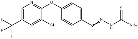 4-(3-CHLORO-5-(TRIFLUOROMETHYL)(2-PYRIDYLOXY))BENZALDEHYDE SEMICARBAZONE Struktur