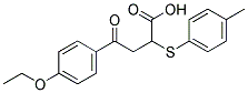 4-(4-ETHOXYPHENYL)-2-[(4-METHYLPHENYL)SULFANYL]-4-OXOBUTANOIC ACID Struktur