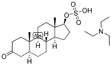 5-ALPHA-ANDROSTAN-17-BETA-OL-3-ONE SULPHATE, TRIETHYL AMMONIUM SALT Struktur