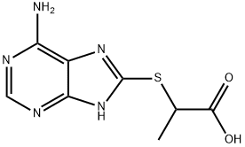 2-(6-AMINO-9 H-PURIN-8-YLSULFANYL)-PROPIONIC ACID Struktur