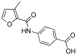 4-[(3-METHYL-2-FUROYL)AMINO]BENZOIC ACID Struktur