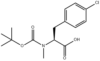 BOC-L-MEPHE(4-CL)-OH Struktur