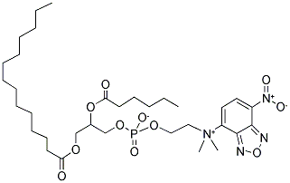 1-MYRISTOYL-2-[6-[(7-NITRO-2-1,3-BENZOXADIAZOL-4-YL)AMINO]CAPROYL]-SN-GLYCERO-3-PHOSPHOCHOLINE Struktur