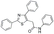 2-(2,4-DIPHENYL-1,3-THIAZOL-5-YL)-N-PHENYLACETAMIDE Struktur