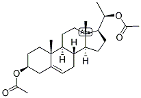 5-PREGNEN-3-BETA, 20-BETA-DIOL DIACETATE Struktur