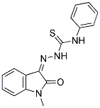 1-METHYLISATIN, 3-(4-PHENYLTHIOSEMICARBAZIDE) Struktur