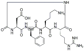 CYCLO (ARG-GLY-ASP-D-PHE-LYS) Structure