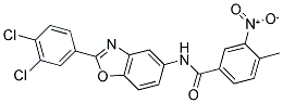 N-[2-(3,4-DICHLORO-PHENYL)-BENZOOXAZOL-5-YL]-4-METHYL-3-NITRO-BENZAMIDE Struktur