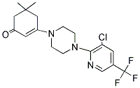 3-(4-(3-CHLORO-5-(TRIFLUOROMETHYL)(2-PYRIDYL))PIPERAZINYL)-5,5-DIMETHYLCYCLOHEX-2-EN-1-ONE Struktur