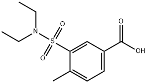 3-[(DIETHYLAMINO)SULFONYL]-4-METHYLBENZOIC ACID Struktur