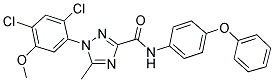 1-(2,4-DICHLORO-5-METHOXYPHENYL)-5-METHYL-N-(4-PHENOXYPHENYL)-1H-1,2,4-TRIAZOLE-3-CARBOXAMIDE Struktur