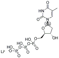 2'-DEOXYTHYMIDINE-5'-TRIPHOSPHORIC ACID, LITHIUM Struktur