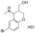 6-BROMO-3-(HYDROXYMETHYL)-N-METHYL-4-CHROMANAMINIUM CHLORIDE Struktur