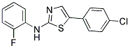 5-(4-CHLOROPHENYL)-N-(2-FLUOROPHENYL)-1,3-THIAZOL-2-AMINE Struktur