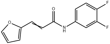 N-(3,4-DIFLUORO-PHENYL)-3-FURAN-2-YL-ACRYLAMIDE Struktur