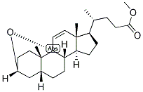 11,(5-BETA)-CHOLENIC ACID-3-ALPHA, 9-ALPHA-EPOXY METHYL ESTER Struktur