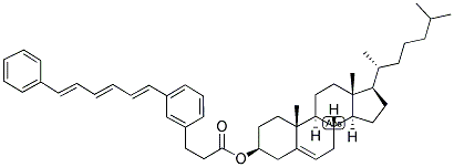 CHOLESTERYL 3-((6-PHENYL)-1,3,5-HEXATRIENYL)PHENYLPROPIONATE Struktur