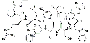 (DES-GLY10,D-TYR5,D-TRP6,PRO-NHET9)-LHRH Struktur