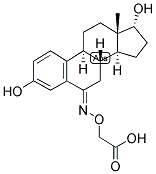 1,3,5(10)-ESTRATRIEN-3,17-ALPHA-DIOL-6-ONE 6-CARBOXYMETHYLOXIME Struktur