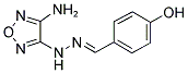 4-HYDROXYBENZALDEHYDE (4-AMINO-1,2,5-OXADIAZOL-3-YL)HYDRAZONE Struktur