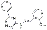 2-METHOXYBENZALDEHYDE (5-PHENYL-1,2,4-TRIAZIN-3-YL)HYDRAZONE Struktur