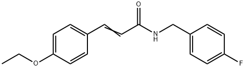 3-(4-ETHOXYPHENYL)-N-(4-FLUOROBENZYL)ACRYLAMIDE Struktur