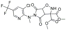 DIMETHYL 5-[[3-CHLORO-5-(TRIFLUOROMETHYL)-2-PYRIDINYL](METHYL)AMINO]-4,6-DIOXOTETRAHYDRO-2H-PYRROLO[3,4-D]ISOXAZOLE-3,3(3AH)-DICARBOXYLATE Struktur