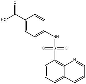 4-[(8-QUINOLINYLSULFONYL)AMINO]BENZOIC ACID Struktur