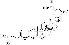 4-PREGNEN-3-BETA, 20-BETA-DIOL DIHEMISUCCINATE Struktur