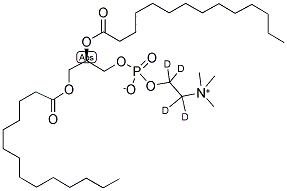 1,2-DIMYRISTOYL-SN-GLYCERO-3-PHOSPHOCHOLINE-1,1,2,2-D4 Struktur