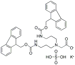 N,N-BIS[3-(FMOC-AMINO)PROPYL]GLYCIN SULFATE POTASSIUM SALT Struktur