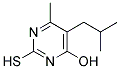 4-HYDROXY-2-MERCAPTO-6-METHYL-5-(2-METHYLPROPYL)PYRIMIDINE Struktur