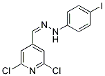 2,6-DICHLOROISONICOTINALDEHYDE 4-(4-IODOPHENYL)HYDRAZONE Struktur