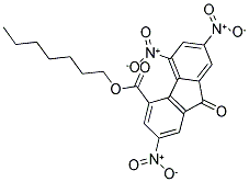 HEPTYL 2,5,7-TRINITRO-9-OXO-9H-FLUORENE-4-CARBOXYLATE Struktur