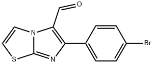 6-(4-BROMOPHENYL)IMIDAZO[2,1-B][1,3]THIAZOLE-5-CARBALDEHYDE Struktur